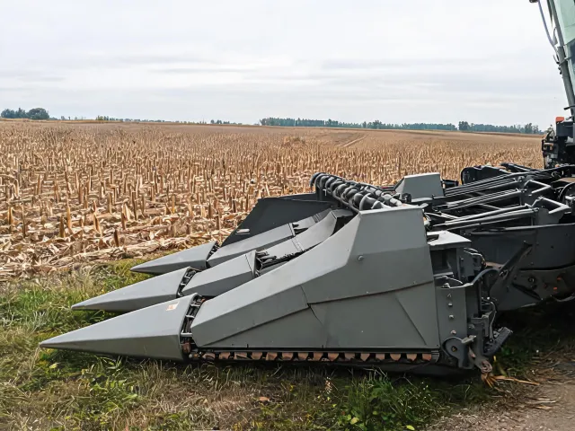 Corn harvesting header